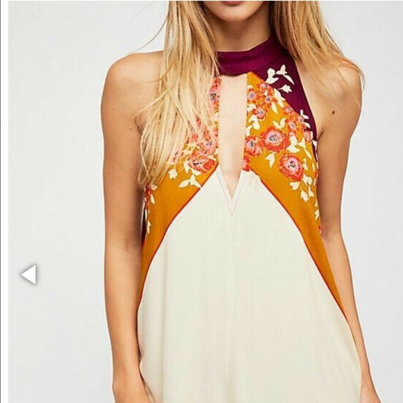 Free People Tops - NWT Free People Floral Purple Tunic/Dress/Top  S